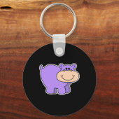 lila Hippie Schlüsselanhänger (Vorderseite)