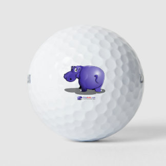 Lila Hippo Golf Balls Golfball