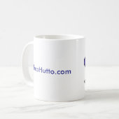 Lila Hippo-Kaffee-Tasse Kaffeetasse (Vorderseite Links)