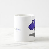 Lila Hippo-Kaffee-Tasse Kaffeetasse (Mittel)
