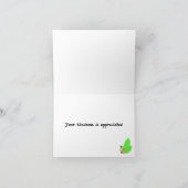 Lila Hippo Vielen Dank Dankeskarte (Innenseite)