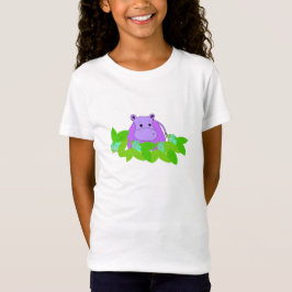 Lila Hippo-Weiden T-Shirt