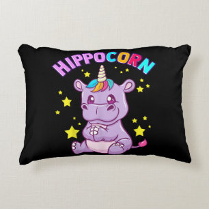 Lila HippoCorn Hippo Mais Hippopotamus Lover Dekokissen