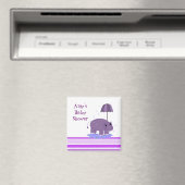 Lila Hippopotamus Kinderdusche Magnet (In Situ (Geschirrspüler))