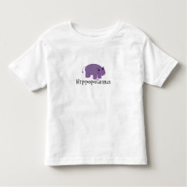 Lila Hippopotamus Kleinkind T-shirt