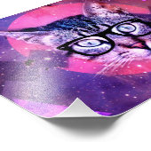 Lila Hipster Fotodruck (Ecke)