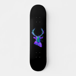Lila-Hirsch-Silhouette Skateboard