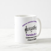 Lila Hoch-Chor individuell anpassbar Kaffeetasse (VorderseiteRechts)