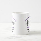 Lila Hoch-Chor individuell anpassbar Kaffeetasse (Mittel)