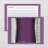 Lila, hoch entwickelte Rezeptionskarten Postkarte (Vorne/Hinten)