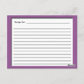 Lila, hoch entwickelte Rezeptionskarten Postkarte (Rückseite)