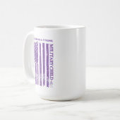 Lila hoch, stolz, stark und kräftig kaffeetasse (Vorderseite Links)