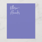 Lila Hochzeit Blumen Lily Einladung Klassiker (Rückseite)