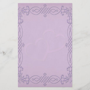 Lila Hochzeit Briefpapier