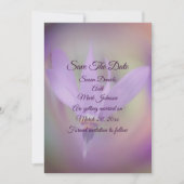 Lila Hochzeit der Blume Save The Date (Vorderseite)