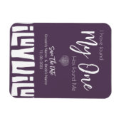 Lila Hochzeit der Stammesafrikanerin rettet das Da Magnet (Horizontal)