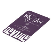 Lila Hochzeit der Stammesafrikanerin rettet das Da Magnet (Linke Seite)