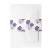 Lila Hochzeit der Wasserfarben Einladungsbanderole (Vorderseite Beispiel)