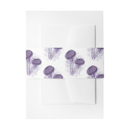 Lila Hochzeit der Wasserfarben Einladungsbanderole