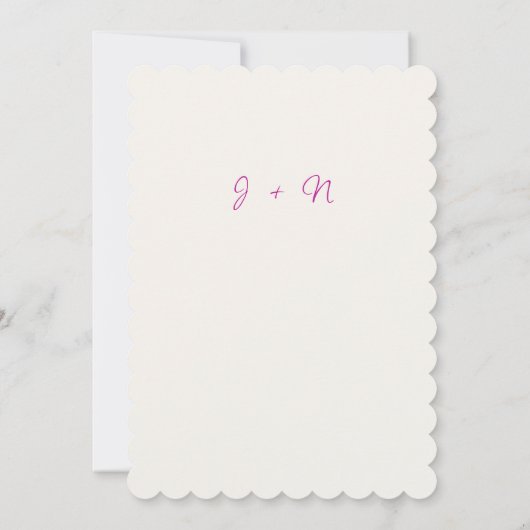 Lila Hochzeit des Wilden Trumpeten Weingarten Einladung (Rückseite)