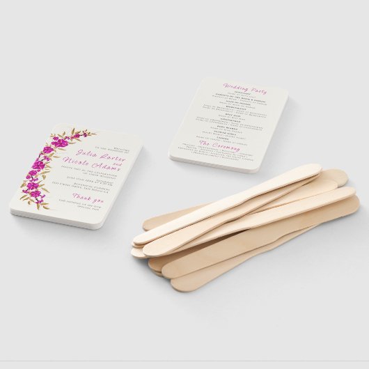 Lila Hochzeit des Wilden Trumpeten Weingarten Fächer (Non-assembled)