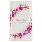 Lila Hochzeit des Wilden Trumpeten Weingarten Kleine Geschenktüte (Rückseite)