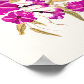 Lila Hochzeit des Wilden Trumpeten Weingarten Poster (Ecke)