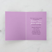 lila Hochzeit Einladung (Innenseite)