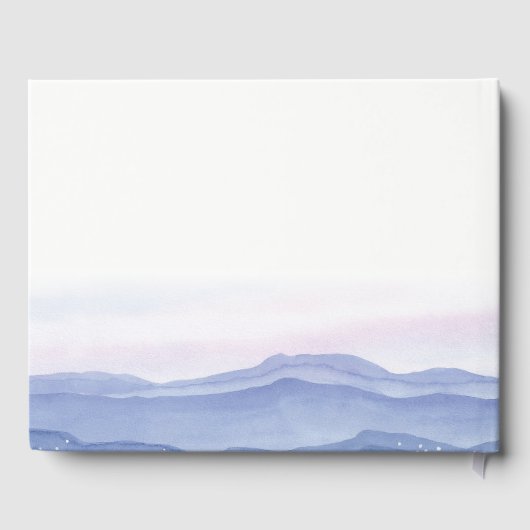 Lila Hochzeit Gästebuch (Rückseite)