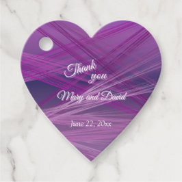 Lila Hochzeit Geschenkanhänger