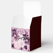 lila Hochzeit Geschenkschachtel (Geöffnet)
