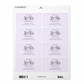 Lila Hochzeit. Herr und Herr Mars moderne Ansprach (Vorne)