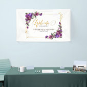 Lila Hochzeit in Hot Pink, Gold Banner (Messeveranstaltung)