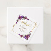 Lila Hochzeit in Hot Pink, Gold Geschenkanhänger (Beispiel)