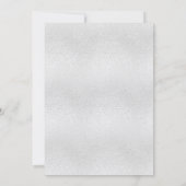 Lila Hochzeit mit Silberviolett Einladung (Rückseite)