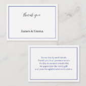 Lila Hochzeit Mitteilungskarte (Vorne/Hinten)