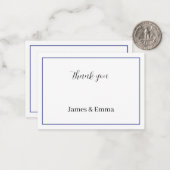 Lila Hochzeit Mitteilungskarte (Vorderseite/Rückseite Beispiel)