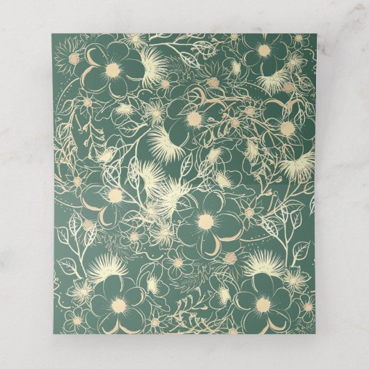 Lila Hochzeit Platzkarte (Innenseite Aufgefaltet)