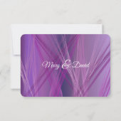 Lila Hochzeit RSVP Karte (Rückseite)