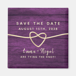 Lila Hochzeit Save The Date Einladung Magnet