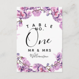 lila Hochzeit Tischnummer Party/Hochzeit