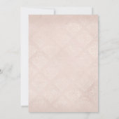 Lila Hochzeit und Hochzeit von Elfenbein Save The Date (Rückseite)