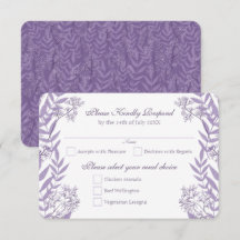 Lila Hochzeit Vintage Botanisch
