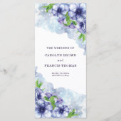 Lila Hochzeit von Floral Anemone Programm (Vorderseite)