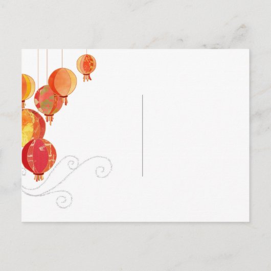 Lila Hochzeit von Rotlichtschienen speichern das D Ankündigungspostkarte (Rückseite)