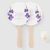 Lila Hochzeit von Skyflower Fächer (Vorne und Hinten)