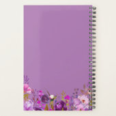 Lila Hochzeit von Wasserfarben Planer (Rückseite)