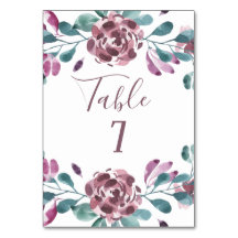 Lila Hochzeit von Wasserfarben