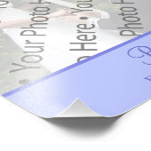 Lila Hochzeitdrucke mit benutzerdefiniertem Foto (Ecke)