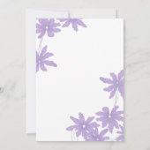 Lila Hochzeiten speichern das Datum Save The Date (Rückseite)